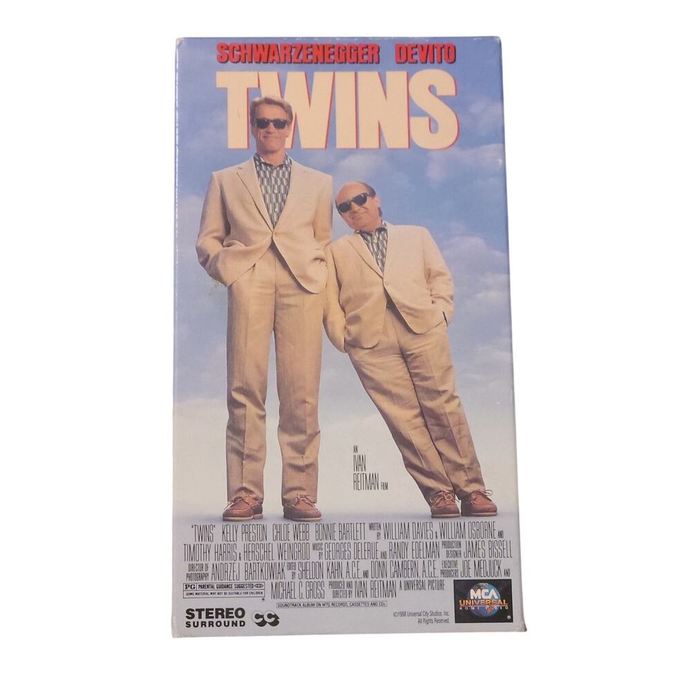 TWINS (VHS 1989) Schwarzenegger, tested